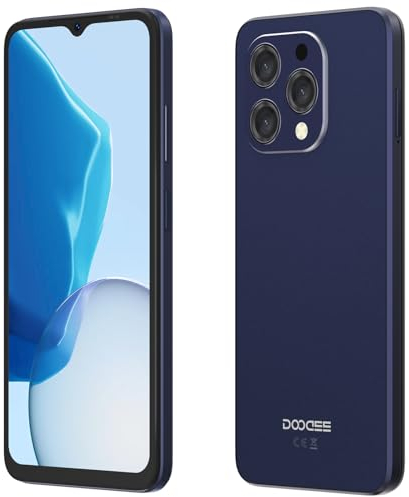 DOOGEE N55 Pro Smartphone Android 14, 6.56 Pulgadas HD+, Octa Core, 16GB RAM+256GB ROM/Ampliable 1TB, 13MP+8MP Cámaras, 5150mAh, Telefonos Moviles Libres, Dual SIM 4G, Face ID, OTG, GPS, Azul
