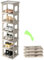 Ahigh Schuhregal, Schuhschrank stapelbar und faltbar, Schuhregal platzsparend, Schuhablage minimale Stellfläche, Schuhregale Organizer für Schrank Flur Schlafzimmer Eingang(L 26,5×26×110,5cm)