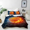 ANHOPE Sport Thema Flamme Basketball Bettwäsche Set 2 Teilig Weich Bettbezug 140x200 cm & Kissenbezug 65x65 cm Microfaser Bettbezüge Set mit Reißverschluss Bettdeckenbezug für Kinder Jungen Mädchen