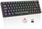 The G-Lab - Keyz Titanium WL - Clavier Gaming sans Fil 65% AZERTY - Clavier Mecanique Switch Rouge, RGB 100% Personnalisable, Macros programmables - sans Fil PC, PS4, PS5, Xbox – Noir