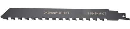 Huudngeje SäBelsäGeblatt Hartmetall Wolframkarbid zum Schneiden Von PoröSem Beton, Faserzement, Ziegel 240 Mm/9,45