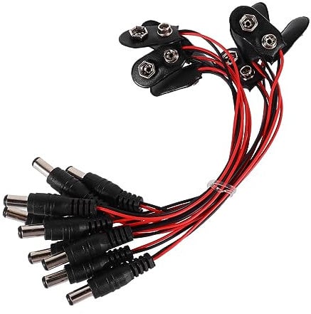 Hemobllo 10pcs Battery Clips Connector Type Holder for Power Supply Battery Various Electronic Devices Including Multimeters and Alarms
