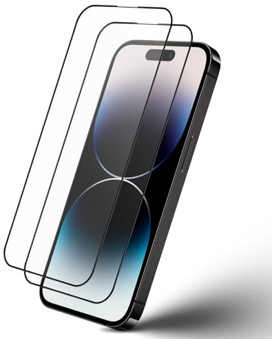 Wonsoso 2 Piezas Protector Pantalla Mate para iPhone 14 Pro, Antirreflejos Antihuellas Cristal Vidrio Templado Mate, Dureza 9H Screen Protector, Antiarañazos Pelicula, Fácil de Instalar