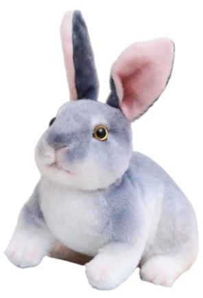Xiyocadt Kuscheltier hase, 30cm Osterhase,Kaninchen Kuscheltier Stofftier Plüsch Hase Ostern Weiche Kaninchenpuppe für Kinder und Mädchen Geschenk Ostertag Dekorationen (Grau)