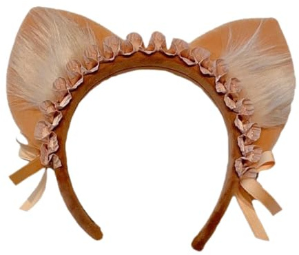 APLVFFZH Haarreif mit, Kopfbedeckung, Partyaccessoire, Kostümzubehör, Kunstpelz Haarreif