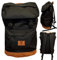Schwarzer Guinness-Rucksack mit braunem Wildlederboden