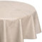 Wachstuchtischdecke abwischbar, OVAL RUND ECKIG, fleckenabweisende Gartentischdecke Marmorstein, zuschneidbare Wachstuch Tischdecke (Rund 120 cm, Beige)