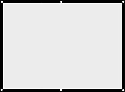 Sonew - Pantalla de proyección plegable 4: 3, cortina plegable para una fácil instalación y uso del proyector, adecuada para cine en casa y pantalla de proyección exterior (60 pulgadas)