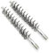 Utoolmart Lot de 2 brosses de nettoyage rondes en fil d'acier, interface filetée M12, diamètre 25 mm, longueur 160 mm