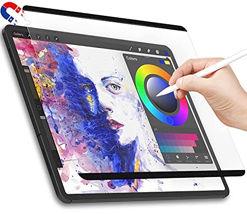 HAOLOCM Magnetic Removable & Reusable Paper-Feel Screen Protector, for ipad Air5/4 10.9/ ipad pro11 Inch (2018-2022 Model) Like Paper, Used for Drawing, Taking Notes，Improve Writing Accuracy.