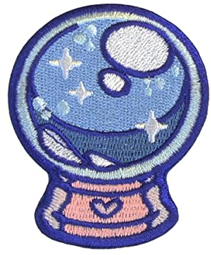 Crystal Ball Iron On Patch 5x6.5cm