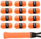 G-Lueck 12er Set Tennis Griffband TALENT GRIP | 0,60mm Stärke | Overgrip für Squash Badminton Schläger & Kicker inkl. selbstklebendes Abschlußband | sehr griffig, Anti-Rutsch (Koralle (Orange))