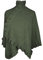 Toutacoo, Poncho Cape aus Fleece - Damen (14-Grün)