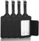 flintronic 4PCS Étiquettes d'identification, Étiquettes de Bagage, pour Prévenir la Perte des Sacs et Valises - Noir
