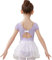 AOQUNFS Body Danza Bambina con Gonna Tutu Maniche Corte Vestito da Balletto Danza Ginnastica Classica Leotards per Ragazze, BT04-Viola,10-11Anni