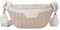 Sac à bandoulière en paille pour femme - Sac banane en paille - Sac banane à bandoulière, blanc, One Size