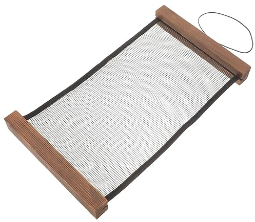 Amosfun Halsketten-organizer Ohrringhalter Hängender Broschennadel-organizer Schmuckaufbewahrung Zum Aufhängen Schmuckturm Emaille-pin-display-banner Bolzenhalter Bilderrahmen Hölzern