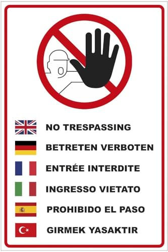 M-ITALY CARTELLO SEGNALETICO - Multilingue Divieto di Accesso, riservato al personale autorizzato - Adesivo Extra Resistente, Pannello in Forex, Pannello In Alluminio (20x31 cm, Plastica)