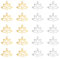 UNICRAFTALE 20 Stk 2 Farben Lotus Charms - Edelstahl Metall Laserschnitt Yoga Themen Anhänger Buddha Lotus Flache Hohle Buddhistische Symbol Für DIY Schmuckherstellung