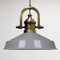 bamyum Asletl-Finke Küchenlampe Hängend Vintage, Hängelampe Industrial Vintage Ø41 cm, Pendelleuchte Esstisch Vintage, Hängelampe Esstisch, Wohnzimmerlampe, Pendelleuchte Grau Metall, Küchenlampe