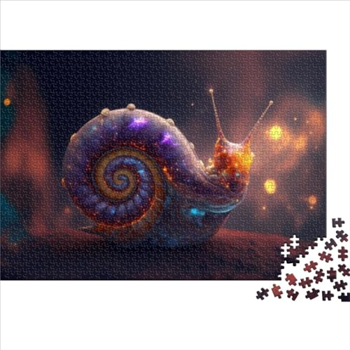1000 Teile Puzzle Spiel Schnecke Holzpuzzle Puzzles für Erwachsene 1000 Teile Paarspiele Puzzle Geburtstag 1000 Stück (75x50cm)