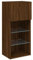 vidaXL Mueble para TV con Luces LED Roble marrón 40,5x30x90 cm