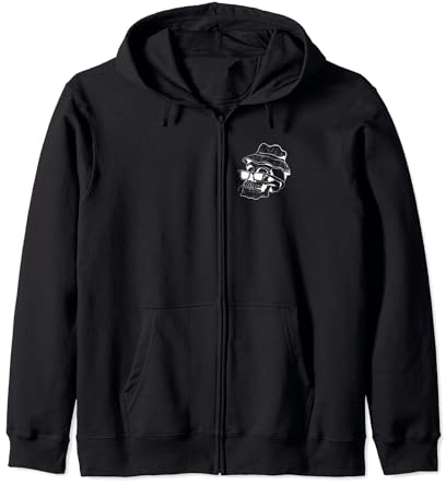 Totenkopf mit Ananas-Hut Kapuzenjacke