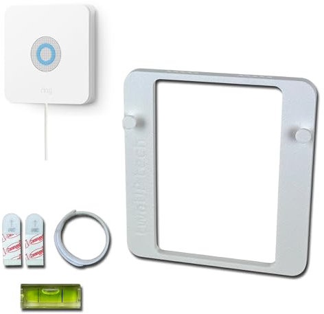 TwoUP Tech Slim Wall Mount for Ring Alarm Base Station Gen 1 & 2, Slim Design, Easy Install, Adhesive Strips Included
