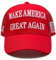 Trump 2024 Mütze 45-47 MAGA Hat Make America Great Again Donald Trump Stickerei Slogan mit USA-Flagge verstellbare Baseballkappe, Red Mesh 45-47 Maga Hat, Einheitsgröße