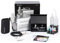 InoKraft Airbrush Kit with Air Compressor- 1/6 HP Quiet Air Compressor, Pro Gravity Airbrush with 3 Tips 0.2, 0.3 & 0.5 mm- Hose, Holder, How-To Guide- Airbrush Paint Set for Model Painting 4 Colors