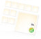 Xtend EcoLight 10x LED Panel 62x62cm 4000K Neutralweiß 25W 3500lm Rasterleuchte flimmerfrei energieeffizent LED Deckenleuchte Backlit BLe2.0