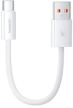 toocki Cable USB C 0,25 M, Câble de Charge Nylon Tressé Cable USB A vers USB C pour iPhone 17 Pro Max/16/16 Pro Max/15 Série, Samsung S24 S23 S22, Huawei Mate 60/50, Honor, Xiaomi
