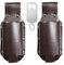 Beer Holster Outdoor Leder Bierhalter Taille montiert Dose Bier Lagerung Holster Ultralight 150g Für Angeln, Camping & Konzerte Robust & Wasserdicht (2 Sätze,Brown)