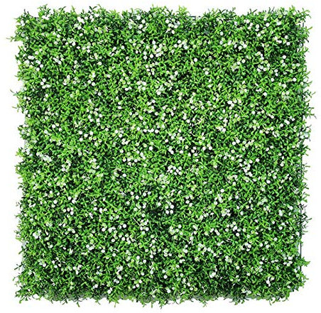 Künstliche Heckenplatten, Transparenz-Bildschirmplatten, künstliche Buchsbaum-Hecke Matte mit Kabelbindern UV Sekretionszaun Bildschirm, üppige Panel, Outdoor-Dekor