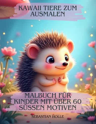 Kawaii Tiere zum Ausmalen: Niedliches Malbuch für Kinder mit über 60 süßen Motiven