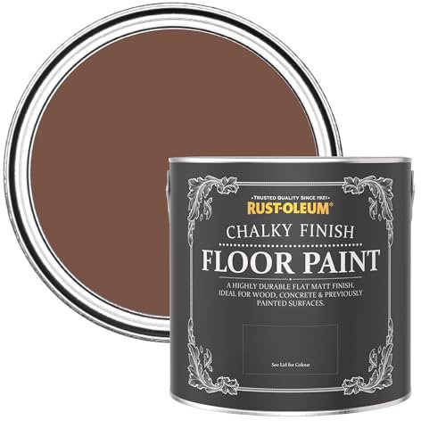 Rust-Oleum Scratch-Resistant Floor Paint in Chalky Finish - Faded Ember 2.5L