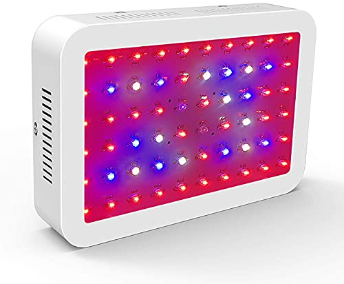 EYRMQWJPC LED leuchtet, 600W LED Pflanzenlampe, einstellbar, Vollspektrum, for den Innenbereich, Gemüse und Blumen, mehrere Größen, 5er-Pack(Dual core 600W)