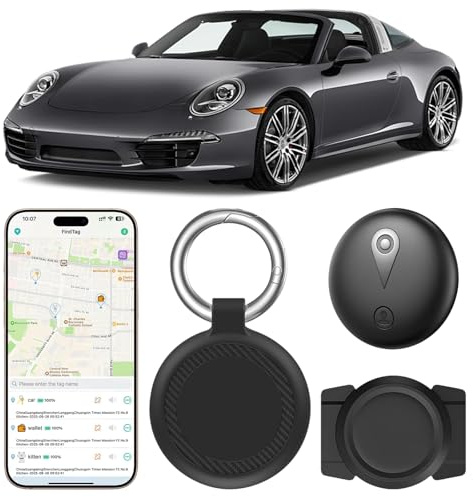 GPS-Tracker Auto Ohne ABO für iOS ＆ Android, GPS Tracking Auto | KFZ GPS Tracker, Langlebige Batterie, IP68 Wasserdicht, Versteckter Car Tracker, Echtzeit-Ortung, Multi-Geräte-Nutzung