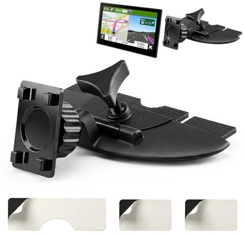 Soporte Carplay para Ranura de CD, Cabezal de Bola 17mm Soporte Ranura CD | Soporte Ranura CD Coche Compatible con Pantallas 7–10 Pulgadas Carplay Autoradio GPS, No Apto para Ranuras Curvas u Ocultas