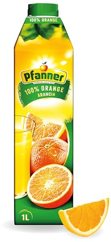Pfanner 100% Orangensaft (8 x 1 l) – Saft aus Orange – Fruchtsaft im Vorratspack – ohne Zuckerzusatz
