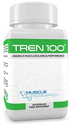 Muscle Research TREN 100 - Advanced Legal Bodybuilding Supplement - 60 Vegetarian Capsules - 30 Days Supply - UK Manufactured