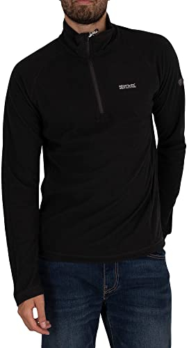 Regatta Montes Herren Fleece mit Mini-Streifen, Microfleece, Reißverschluss am Hals XL asche