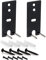 Tarragona Remplacement des Supports de Fixation Murale en Acier Noir pour OmniJewel 650 et Enceintes Surround 700