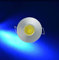 ENERGMiX 3W Blau Mini LED Einbaustrahler Einbauleuchte klein einbau strahler Spot Silber Rahmen