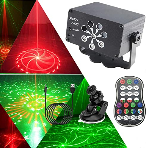 EatronChoi DJ-Disco-Lichter, USB-Party-Bühnenlicht, 240 LED-Muster, klangaktiviert und Stroboskop-Blitzeffekte mit Fernbedienung für Kindergeburtstage, Familientreffen, Karaoke, Weihnachten, Hochzeit