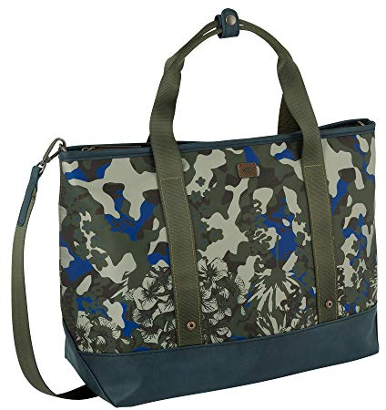 camelactive bags_Womenwear Hailey Damen Shopper L, mixed khaki, 36x18x29