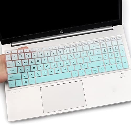 Keyboard Cover for 2022 2021 HP Pavilion 15-eg 15-eh 15-er eg0021nr eg0025nr eh1010nr, HP 17.3 17z 17z-cp000 17z-ca200, HP 17-cn/cp 17-cn0021nr cn0025nr cn0013dx cn0020nr 17-cp0013dx-MintGreen