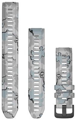 Cinturino Originale Garmin per Instinct 2S, 20mm, QuickFit, Silicone, Mist Camo