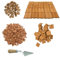 Cayway 150 PCS Mini Red Wall 50 PCS Mini Red Roof Tiles Model Building with Tool Set, Scale Model Bricks 18mm Fake Tiles Model for Dollhouse Bricks Diorama Fairy