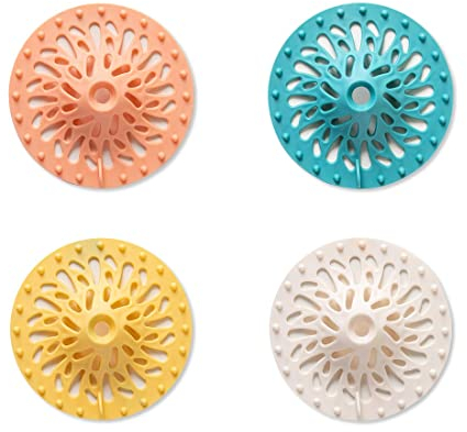 2 pezzi di filtro per capelli in silicone, dispositivo di protezione del drenaggio universale, può essere utilizzato in bagno, vasca da bagno, cucina, filtro per capelli